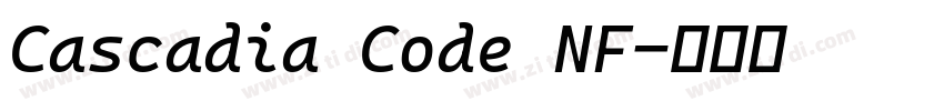 Cascadia Code NF字体转换